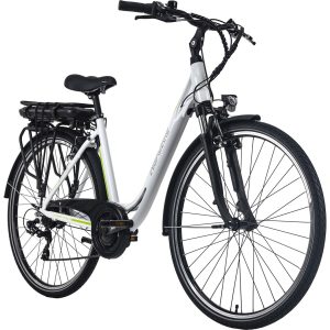 Adore Pedelec E-Bike Cityfahrrad 28'' Adore Versailles weiß-grün