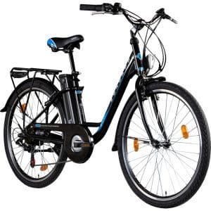Zündapp Z500 26 Zoll E-Bike Citybike Pedelec Tiefeinsteiger Damenfahrrad Heckantrieb... schwarz