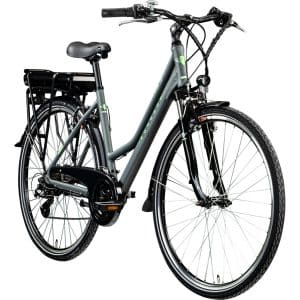 Zündapp Z802 E Bike Trekkingrad Damen ab 155 cm mit Nabenmotor Pedelec Trekking Fahrrad mit 21 Gang und Beleuchtung StVZO... 48 cm