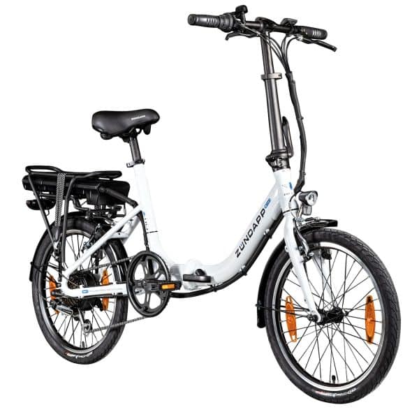 Zündapp Z110 20 Zoll E Bike Elektro Bike Pedelec Faltrad E Klapprad E Fahrräder leichte Ebikes 20" Urban E Bikes Stadtrad... weiß