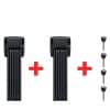 Abus Bordo Twin 6000K Faltschloss Set | 90 cm | schwarz
