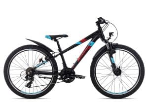 Axess STIPE STREET 24 2022 | 24 Zoll | black matt/red/blue | 12 Zoll Radgröße