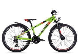 Axess STIPE STREET 24 2022 | 24 Zoll | lime matt/black/red | 12 Zoll Radgröße