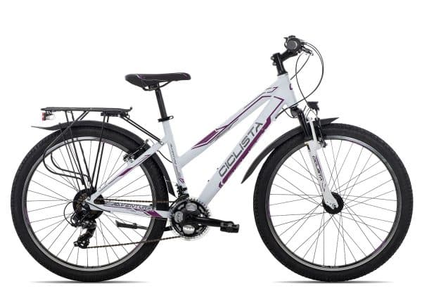 Ciclista Adventure 26 Trapez | 26 Zoll | white violet grey | 43 cm Radgröße