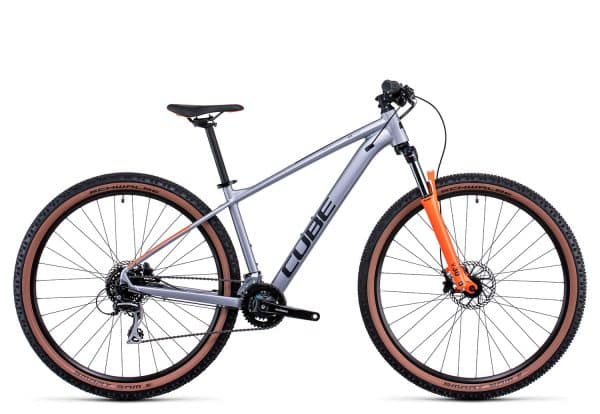 Cube Aim Race 2022 | 29 Zoll | silver´n´orange | 24 Zoll Radgröße