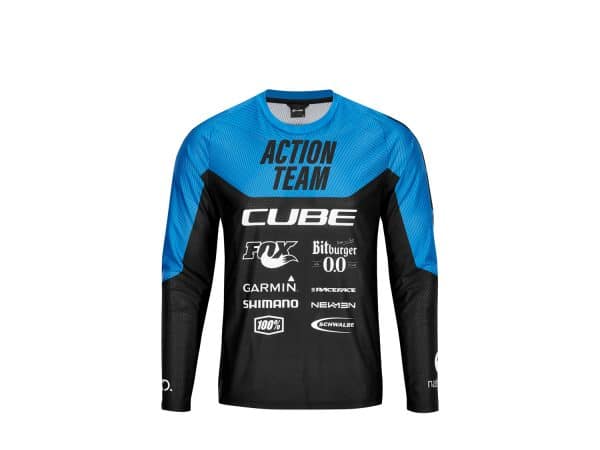 Cube Edge Rundhalstrikot langarm | M | actionteam