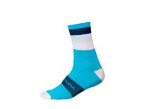 Endura Bandwidth Streifensocken | L-XL | neon blau