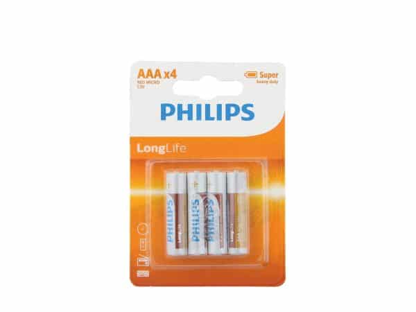 PHILIPS Longlife Micro AAA Batterien
