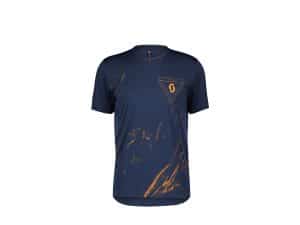 Scott Trail Flow Pro KA-Shirt | L | midnight blue/copper orange