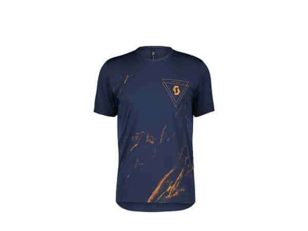 Scott Trail Flow Pro KA-Shirt | L | midnight blue/copper orange