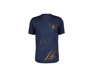 Scott Trail Flow Pro KA-Shirt | M | midnight blue/copper orange