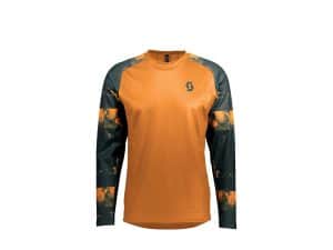 Scott Trail Storm L/SL Shirt | L | copper orange/tree green