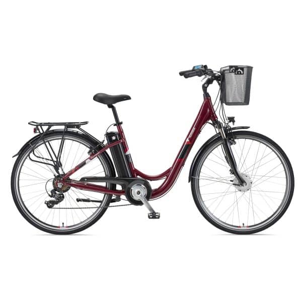 Telefunken MULTITALENT RC822 City E-Bike 28" weinrot