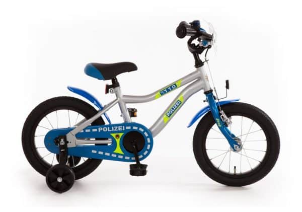 Bachtenkirch Polizei 14"" Kinderfahrrad Blau Modell 2019