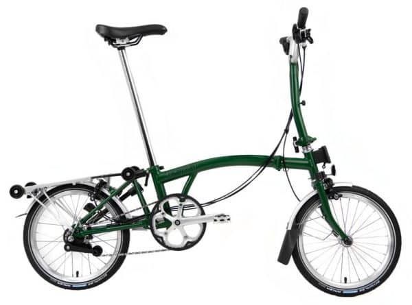 Brompton C-Line Explore mit Gepäckträger Klapprad Grün Modell 2022