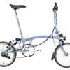 Brompton C-Line Explore mit Gepäckträger Klapprad Blau Modell 2022