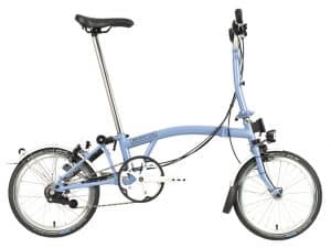 Brompton C-Line Explore mit Gepäckträger Klapprad Blau Modell 2022