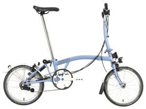 Brompton C-Line Explore mit Gepäckträger Klapprad Blau Modell 2022