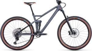 Cube Stereo 140 HPC Race 27.5 Mountainbike Grau Modell 2022