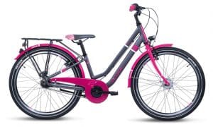 S'cool chiX twin 24-7S Kinderfahrrad Grau Modell 2022