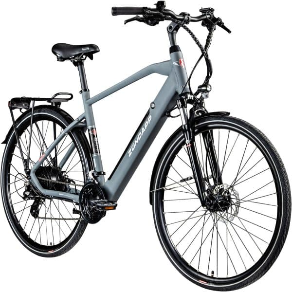 Zündapp Z810 E Bike Trekkingrad Herren ab 160 cm mit Nabenmotor Pedelec Trekking Fahrrad mit 24 Gang und Beleuchtung StVZO