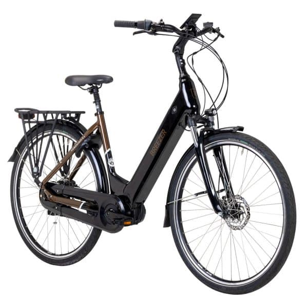 Breezer Powertrip EVO 3.1+ LS E Bike Damen Herren 150 - 180 cm Pedelec Trekking Elektro Bike Damenrad mit tiefem Einstieg