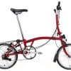 Brompton C-Line Utility mit Gepäckträger Klapprad Rot Modell 2022