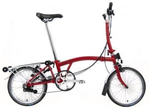 Brompton C-Line Utility mit Gepäckträger Klapprad Rot Modell 2022