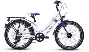 S'cool chiX twin 20-3S Kinderfahrrad Weiß Modell 2022