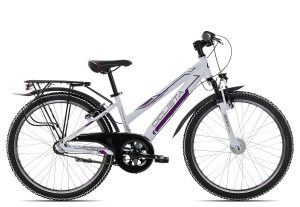 Ciclista Adventure 3 24 Trapez | 24 Zoll | white violet grey | 34 cm Radgröße