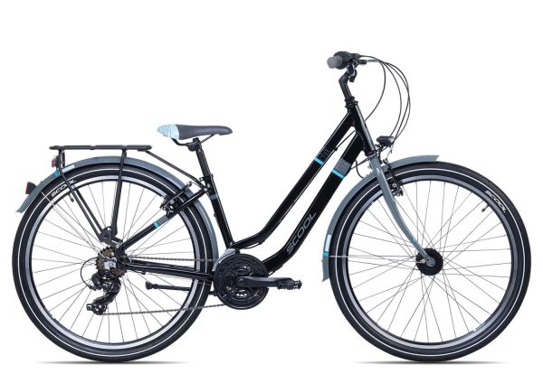 SCool chiX twin alloy 26-21 | 26 Zoll | black/blue | 38 cm Radgröße