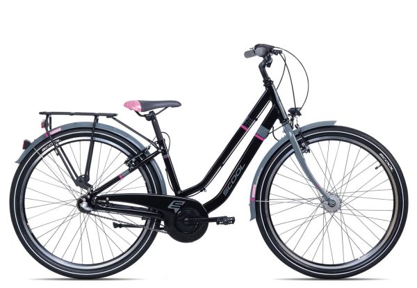 SCool chiX twin alloy 26-3 | 26 Zoll | black/pink | 38 cm Radgröße