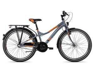 SCool Urban Steel LTD 24-3 | 24 Zoll | dark grey/orange | 38 cm Radgröße