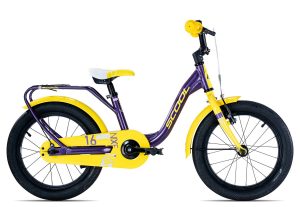 SCool niXe alloy 16-1 | 16 Zoll | purple metallic/yellow | 24 cm Radgröße