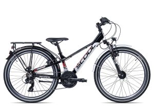 SCool troX EVO alloy 24-21 | 24 Zoll | black/grey/red | 31 cm Radgröße