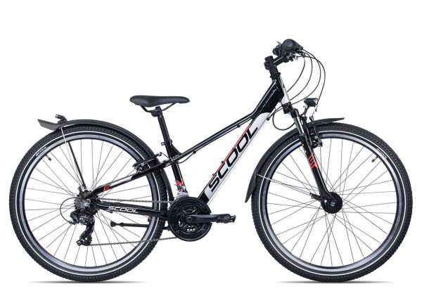 SCool troX EVO alloy 26-21 | 26 Zoll | black/grey/red | 43 cm Radgröße