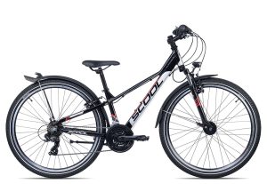 SCool troX EVO alloy 26-21 | 26 Zoll | black/grey/red | 33 cm Radgröße