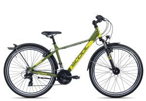 SCool troX EVO alloy 26-21 | 26 Zoll | green/lemon matt | 33 cm Radgröße