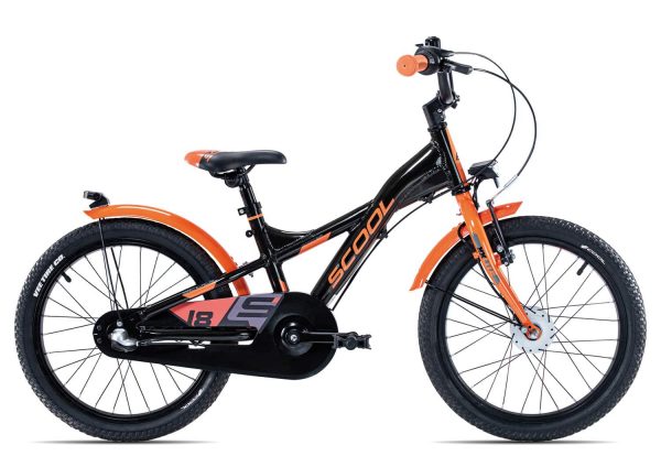 SCool XXlite Street alloy 18-3 | 18 Zoll | black/orange | 27 cm Radgröße