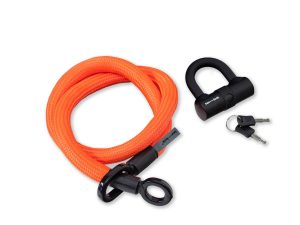Tex-Lock eyelet U-Serie Kabelschloss | 120 cm | orange