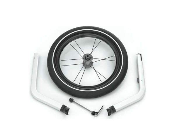 Thule Chariot Joggingkit | 2 Kinder | silber