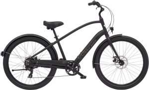 Electra Townie Go! 7D EQ Step-Over E-Bike Schwarz Modell 2023