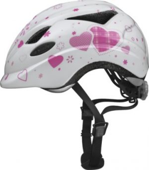 Abus Anuky Kinderhelm | 46-52 cm | white heart