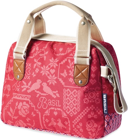 Basil Bohème City Bag Lenkertasche | 8 Liter | vintage red
