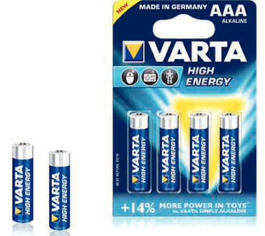 Varta Baterie-Set Micro Typ AAA 4er