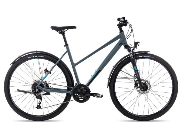 Axess VERIS STREET Trapez 2022 | 28 Zoll | grey/black/turquoise | 56 cm Radgröße