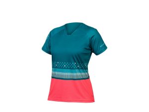 Endura Damen SingleTrack Print Trikot | XS | grün