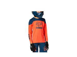 Fox Racing Defend Langarm Jersey Youth | L | atomic punch