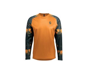 Scott Trail Storm L/SL Shirt | M | copper orange/tree green