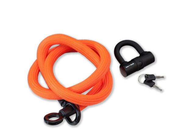 Tex-Lock eyelet U-Serie Kabelschloss | 160 cm | orange